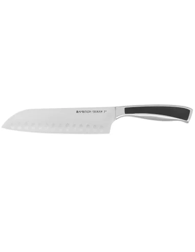 Nóż Santoku z przetłoczeniami Premium 17,5 cm AMBITION